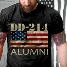 Load image into Gallery viewer, DD-214 Alumni American Flag, Gift For Veteran T-Shirt