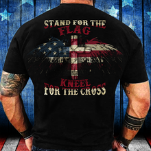 Load image into Gallery viewer, Stand For The Flag Kneel For The Cross T-Shirt