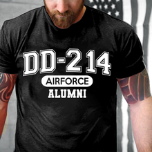 Load image into Gallery viewer, DD-214 Air Force Alumni, USAF Veterans T-Shirt