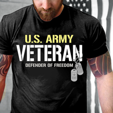Load image into Gallery viewer, U.S. Army Veteran T-Shirts Defender of Freedom T-Shirt