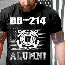 Load image into Gallery viewer, DD-214 ALUMNI U.S Coast Guard, Gift For Coast Guard Veteran T-Shirt