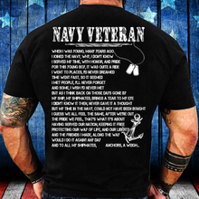 Load image into Gallery viewer, Navy Veteran Shirt When I Was Young Many Year Ago Joined The Navy T-Shirt