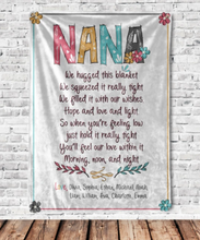 Load image into Gallery viewer, Nana You'll Feel Our Love Within It Love By Grandkids Name Fleece Blanket