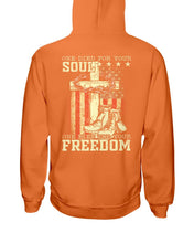 Load image into Gallery viewer, One Died For Your Soul One Died For Your Freedom Hoodies
