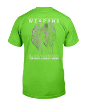 Load image into Gallery viewer, God Gave His Archangels Weapons Because The Lord Knew You Don't Fight Evil With Tolerance And Understanding T-Shirt