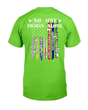 Load image into Gallery viewer, PTSD Awareness Shirt No One Fights Alone T-Shirt
