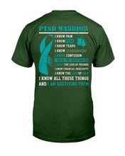 Load image into Gallery viewer, PTSD Warrior I Know All These Things And I Am Surviving Them T-Shirt