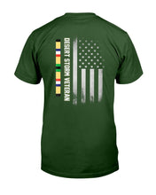 Load image into Gallery viewer, Desert Storm Veteran, American Flag T-Shirt