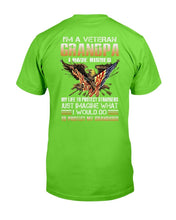 Load image into Gallery viewer, I'm A Grumpy Veteran Grandpa I Would Do To Protect My Grandkids T-Shirt