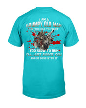 Load image into Gallery viewer, I Am A Grumpy Old Man - Too Old To Fight - Funny Veteran Dad Father T-Shirt
