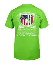 Load image into Gallery viewer, I Am A Grumpy Veteran If This Offends You I Don't Care T-Shirt