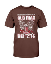 Load image into Gallery viewer, Never Underestimate An Old Man Who Has A DD-214 ATM-USVET62 T-Shirt