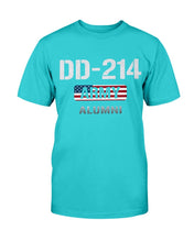 Load image into Gallery viewer, USA Flag DD-214 US Army Veteran Alumni T-Shirt