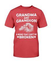 Load image into Gallery viewer, Grandma And Grandson A Bond That Can't Be Broken T-Shirt