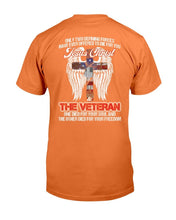 Load image into Gallery viewer, The Veteran One Died For Your Soul And The Other Died For Your Freedom T-Shirt
