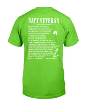 Load image into Gallery viewer, Navy Veteran Shirt When I Was Young Many Year Ago Joined The Navy T-Shirt