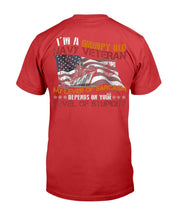 Load image into Gallery viewer, I'm A Grumpy Old Navy Veteran My Level Of Sarcasm T-Shirt