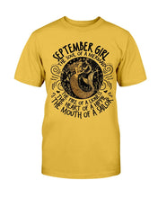 Load image into Gallery viewer, September Girl The Soul Of A Mermaid The Fire Of Lioness T-Shirt