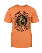 Load image into Gallery viewer, June Girl The Soul Of A Mermaid The Fire Of Lioness T-Shirt