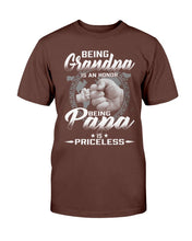 Load image into Gallery viewer, Being Grandpa Is An Honor Being Papa Is Priceless T-Shirt
