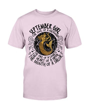 Load image into Gallery viewer, September Girl The Soul Of A Mermaid The Fire Of Lioness T-Shirt