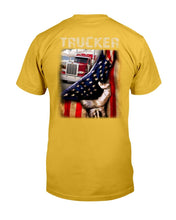 Load image into Gallery viewer, Trucker Behind In The Flag T-Shirt