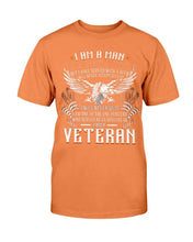 Load image into Gallery viewer, I Am A Man Not A Hero I Am A Veteran T-Shirt