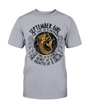 Load image into Gallery viewer, September Girl The Soul Of A Mermaid The Fire Of Lioness T-Shirt