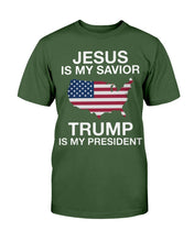Load image into Gallery viewer, Jesus Is My Savior Trump Is My President T-Shirt