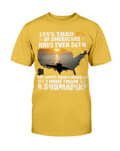 Load image into Gallery viewer, Less Than 1% Of Americans Have Ever Seen The Sunset From A Warship T-Shirt