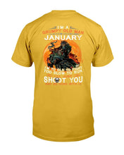 Load image into Gallery viewer, I'm A Grumpy Old Man I Was Born In January I'm Too Old To Fight Too Slow To Run T-Shirt