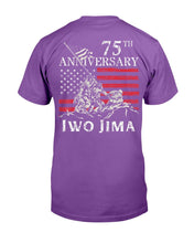 Load image into Gallery viewer, 75th Anniversary Iwo Jima WWII Veteran US Flag Patriotic T-Shirt