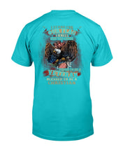 Load image into Gallery viewer, I Stand For Our Flag I Kneel For The Cross Proud To Be A Veteran T-Shirt