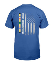 Load image into Gallery viewer, Desert Storm Veteran, American Flag T-Shirt