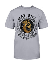 Load image into Gallery viewer, May Girl The Soul Of A Mermaid The Fire Of Lioness T-Shirt