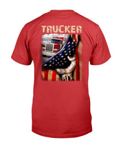 Load image into Gallery viewer, Trucker Behind In The Flag T-Shirt