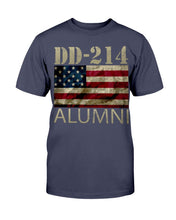 Load image into Gallery viewer, DD-214 Alumni American Flag, Gift For Veteran T-Shirt