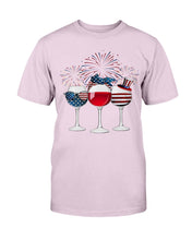 Load image into Gallery viewer, Patriotic Shirt, Patriot Wine Glasses, Patriot Day T-Shirt