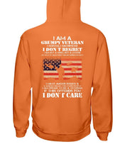 Load image into Gallery viewer, I Am A Grumpy Veteran I Don't Care Hoodies - Grumpy Veteran Shirt