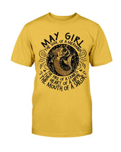 Load image into Gallery viewer, May Girl The Soul Of A Mermaid The Fire Of Lioness T-Shirt