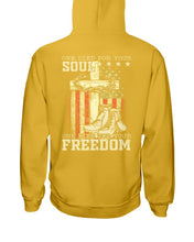 Load image into Gallery viewer, One Died For Your Soul One Died For Your Freedom Hoodies
