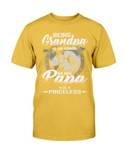 Load image into Gallery viewer, Being Grandpa Is An Honor Being Papa Is Priceless T-Shirt
