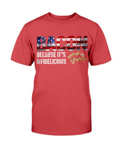 Load image into Gallery viewer, Bacon Because It's Infidelicious T-Shirt