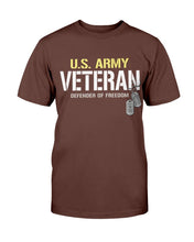 Load image into Gallery viewer, U.S. Army Veteran T-Shirts Defender of Freedom T-Shirt