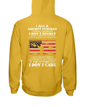 Load image into Gallery viewer, I Am A Grumpy Veteran I Don't Care Hoodies - Grumpy Veteran Shirt