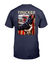 Load image into Gallery viewer, Trucker Behind In The Flag T-Shirt