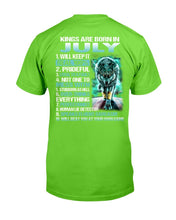 Load image into Gallery viewer, Kings Are Born In July Will Keep It Real 100% T-Shirt