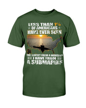 Load image into Gallery viewer, Less Than 1% Of Americans Have Ever Seen The Sunset From A Warship T-Shirt