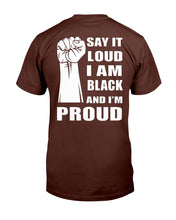 Load image into Gallery viewer, Black Lives Matter Shirt Say It Loud I Am Black And I'm Proud T-Shirt