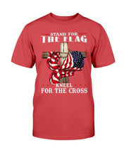 Load image into Gallery viewer, Stand For The Flag Kneel For The Cross T-Shirt